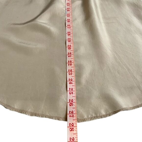 ARITZIA Wilfred 100% Silk w / Rayon Blend Lace Racerback Tank Top Sz S - Picture 7 of 9